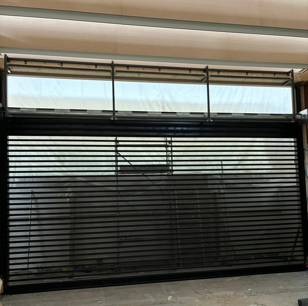Installation de porte sectionnelle